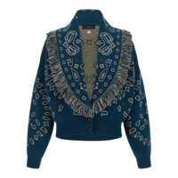 Pulovere Alanui 'Bandana' Thistle Bomber Cards Femei