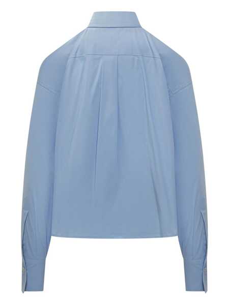 Camasi Brunello Cucinelli Brunello Cucinelli Brunello Cucinelli Cropped Shirt BLUE Femei (BM 18745851) 2