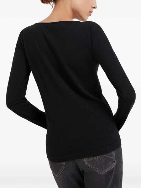 Pulovere Brunello Cucinelli Brunello Cucinelli Lurex Sweater Black Femei (BM 18745908) 4