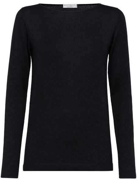 Pulovere Brunello Cucinelli Brunello Cucinelli Lurex Sweater Black Femei (BM 18745908) 1