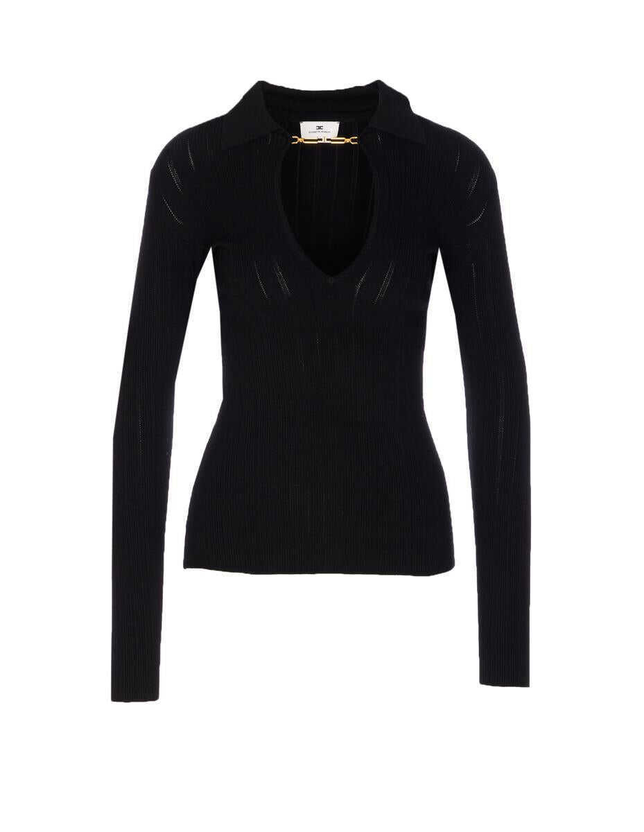 Pulovere Elisabetta Franchi Elisabetta Franchi Sweaters Black Femei (BM 18746064) 1