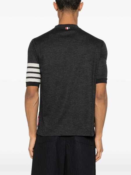 Topuri Thom Browne Thom Browne T-Shirts And Polos GREY Barbati (BM 18746079) 3