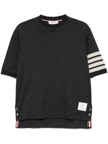Topuri Thom Browne Thom Browne T-Shirts And Polos GREY Barbati (BM 18746079) 1
