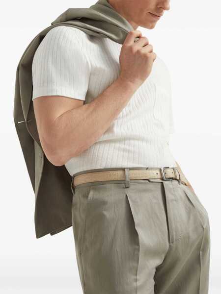 Geci Brunello Cucinelli Brunello Cucinelli Silk And Linen Jacket Beige Barbati (BM 18746154) 5