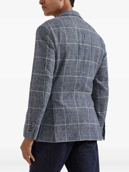 Geci Brunello Cucinelli Brunello Cucinelli Cavallo Blazer BLUE Barbati (BM 18746175) 4