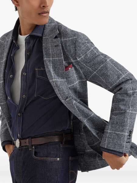 Geci Brunello Cucinelli Brunello Cucinelli Cavallo Blazer BLUE Barbati (BM 18746175) 5