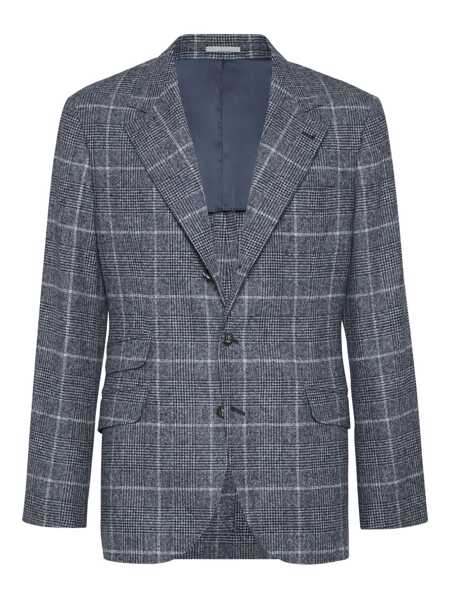 Geci Brunello Cucinelli Brunello Cucinelli Cavallo Blazer BLUE Barbati (BM 18746175) 1