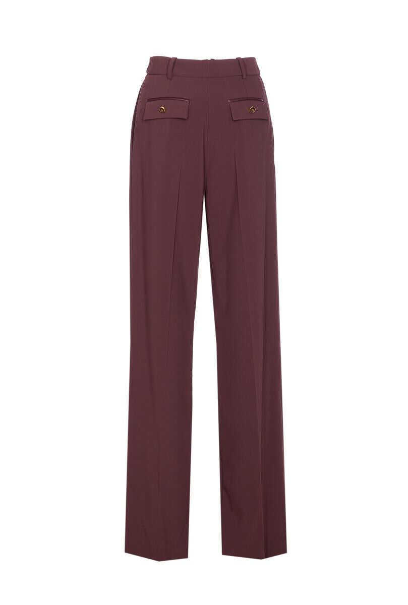 Pantaloni casual Elisabetta Franchi Elisabetta Franchi Trousers RED Femei (BM 18746229) 2