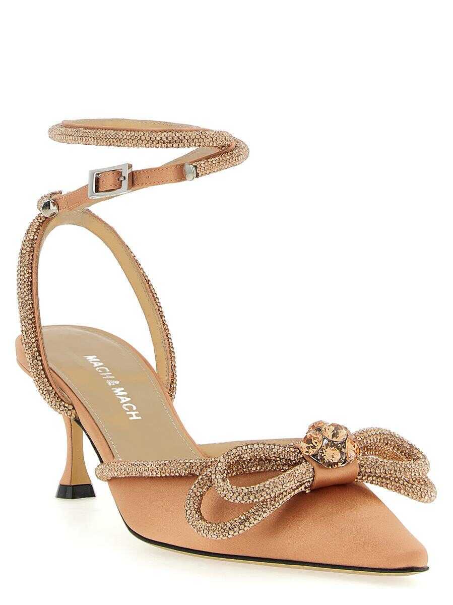 Pantofi cu toc MACH & MACH Mach & Mach Double Bow Pumps PINK Femei (BM 18746268) 2