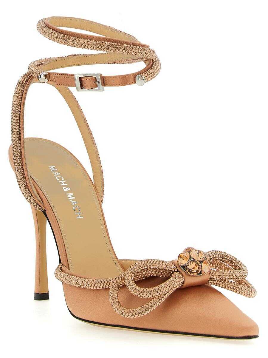 Pantofi cu toc MACH & MACH Mach & Mach Double Bow Pumps PINK Femei (BM 18746271) 2