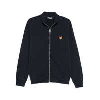 Pulovere Maison Kitsuné Fox Head Cotton Zipped Sweatshirt Barbati