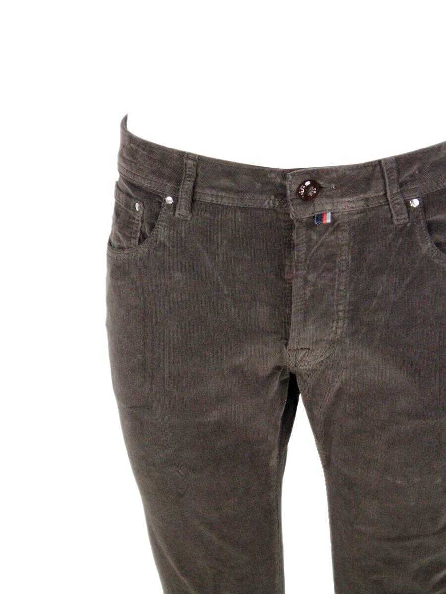 Pantaloni Jacob Cohen Jacob Cohen Trousers BROWN Barbati (BM 18746406) 4