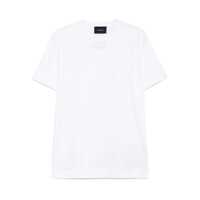 Tricouri John Richmond White Cotton Crew Neck T-Shirt Barbati