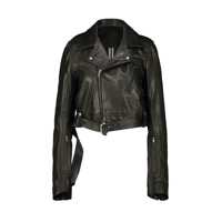 Geci Rick Owens Cropped Luke Stoges Leather Jacket Clothing Femei