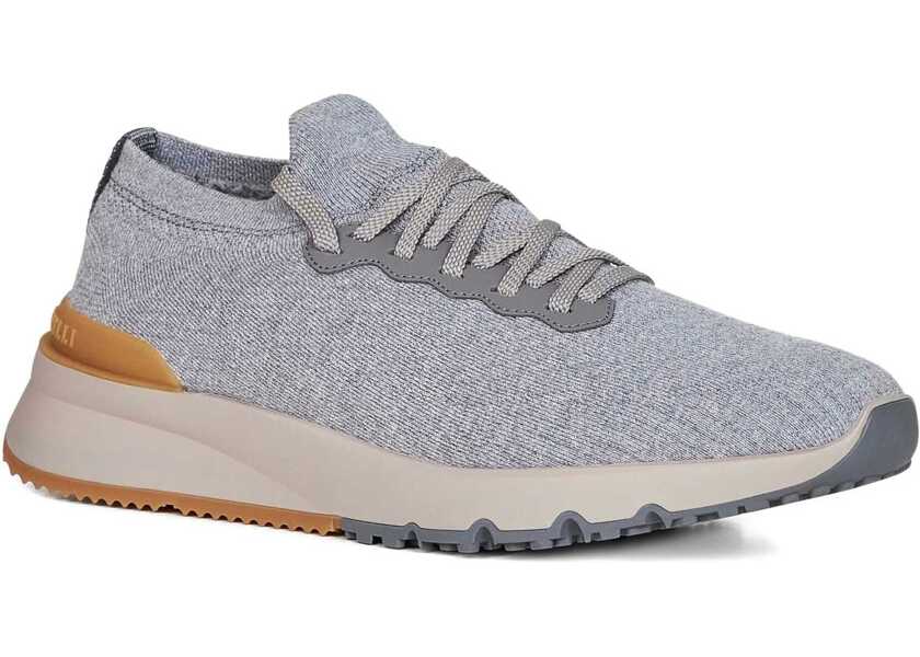 Sneakers Brunello Cucinelli Wool Sneakers GRIGIO8056ALPACA/GRIGIO/AMBRA Barbati (BM 18747148) 2