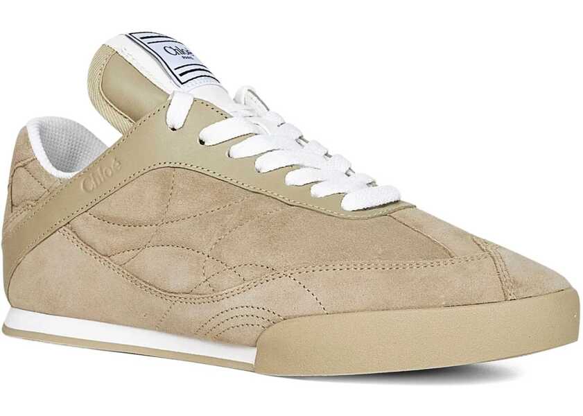 Sneakers Chloe Suede Kick Sneakers PALE KHAKI Femei (BM 18747166) 2