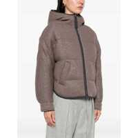 Imbracaminte Dama pagina 229 - Geci de iarna Brunello Cucinelli Lurex Down Jacket COFFEE BROWNVISONE Femei (BM 18747181) - B-mall.ro