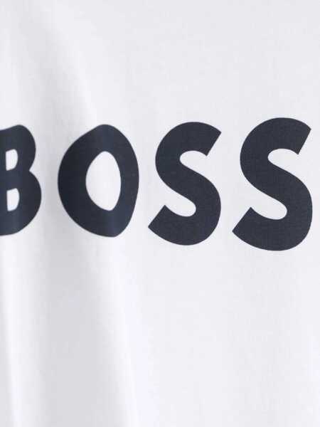 Tricouri Hugo Boss T-Shirt Logo WHITE Baieti (BM 18747244) 3