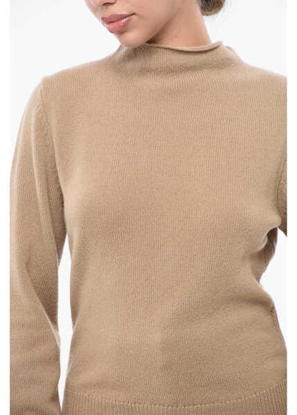 Pulovere FILIPPA K Solid Color Wool And Cashmere Turtleneck Sweater Beige Femei (BM 18747289) 3