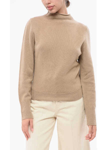 Pulovere FILIPPA K Solid Color Wool And Cashmere Turtleneck Sweater Beige Femei (BM 18747289) 1