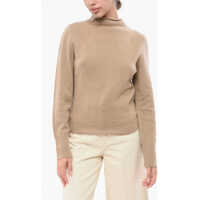 Pulovere Solid Color Wool And Cashmere Turtleneck Sweater Femei