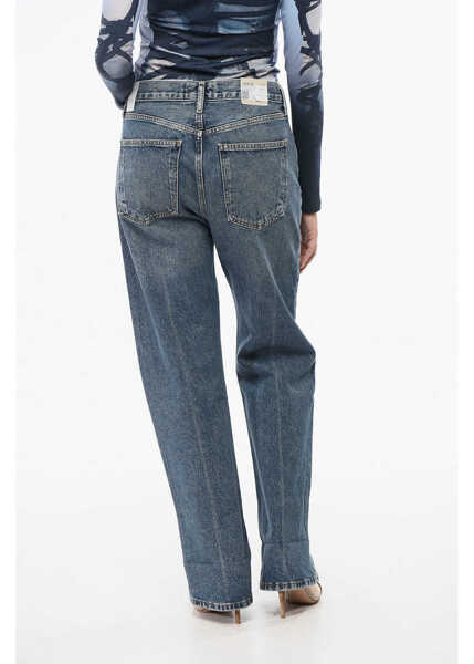 Blugi drepti AGOLDE Low-Slung Relaxed Fit Fran Jeans 22Cm Blue Femei (BM 18747295) 2