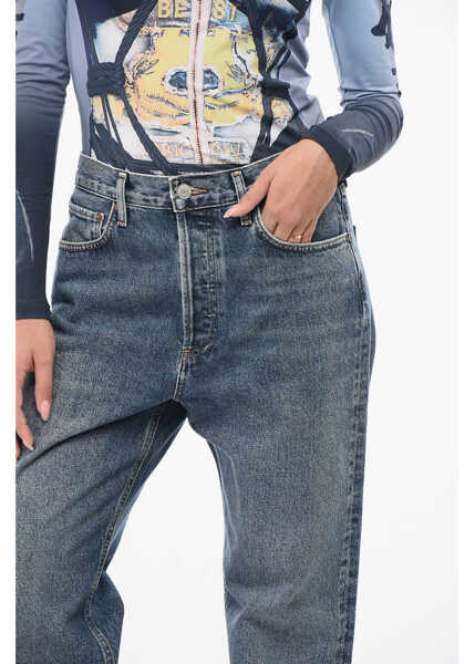 Blugi drepti AGOLDE Low-Slung Relaxed Fit Fran Jeans 22Cm Blue Femei (BM 18747295) 3