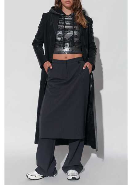 Bluze de trening Diesel Cropped Fit F-Slimmy-P6 Hoodie With Metallic Effect Print Black Femei (BM 18747307) 2