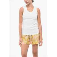 Bluze Solid Color Ribbed Poppy Top Femei