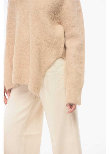 Pulovere Loulou Studio V-Neck Solid Color Sweater Beige Femei (BM 18747325) 3