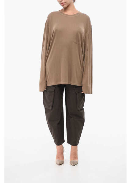 Pulovere BY MALENE BIRGER Loose Fit Fayeh Ls Crew-Neck Sweater Brown Femei (BM 18747331) 4