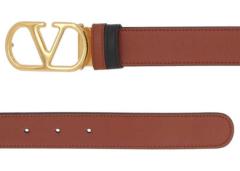 Curele Valentino Garavani Reversible Belt DEEP CARAMEL/NERO Barbati (BM 18747379) 2