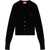 Diesel Wool And Cashmere M-Arte Cardigan With Cut-Out Detail Black