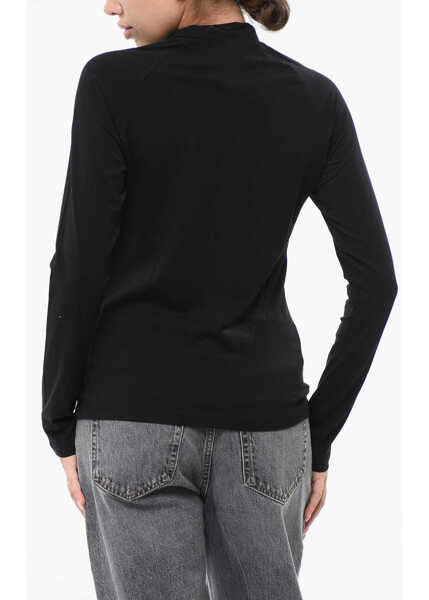 Pulovere FILIPPA K Stretch Cotton Turtle-Neck Sweater Black Femei (BM 18747406) 2