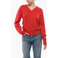 Pulovere V-Neck Cashmere Sweater Femei
