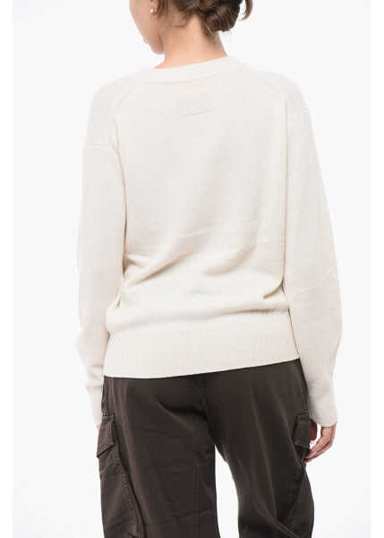 Pulovere GUEST IN RESIDENCE V-Neck Cashmere Sweater White Femei (BM 18747415) 2