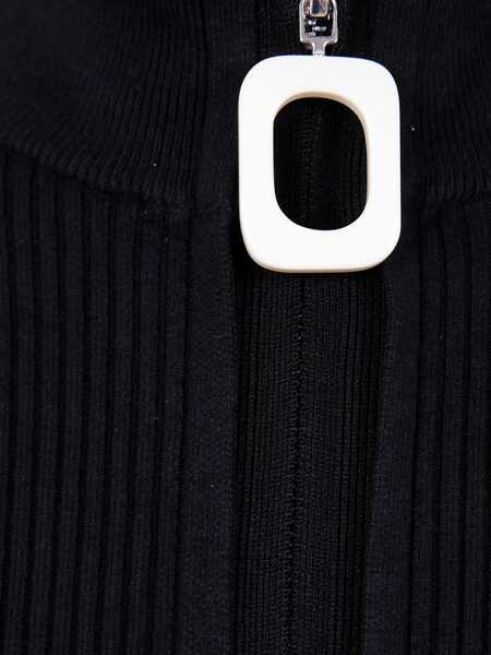 Cardigane JW Anderson Fitted Cardigan With Zipper BLACK Femei (BM 18747496) 3