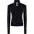 JW Anderson Fitted Cardigan With Zipper BLACK