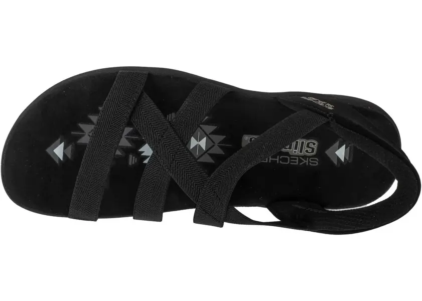 Sandale fara toc SKECHERS Slip-Ins: Reggae Slim - Stretch Flex Black Femei (BM 18747583) 3