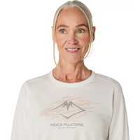 Articole sportive Dama - Topuri sport ASICS Fujitrail Logo LS Top White Femei (BM 18747589) - B-mall.ro