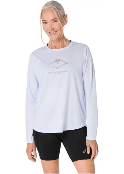 Topuri sport ASICS Fujitrail Logo LS Top Blue Femei (BM 18747589) 1