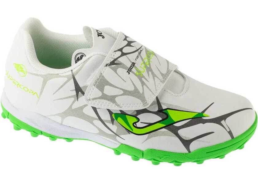 Ghete fotbal Joma Super Copa Jr 2502 TF White Baieti (BM 18747964) 1
