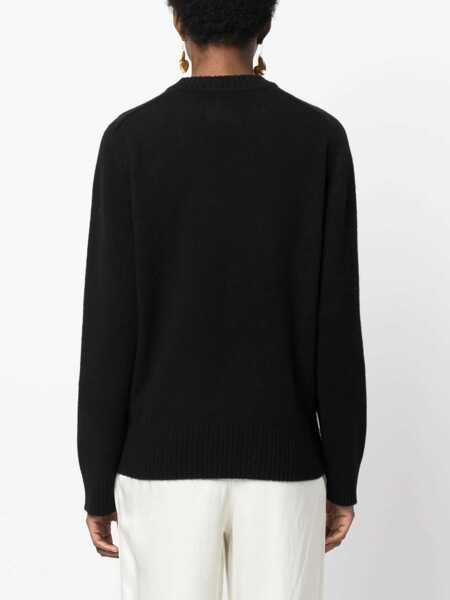 Pulovere LOULOU DE SAISON Baltra Cashmere Sweater BLACK Femei (BM 18748339) 4