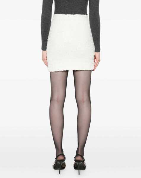 Fuste Self-Portrait Knit Mini Skirt CREAM Femei (BM 18748342) 4