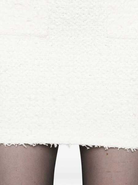 Fuste Self-Portrait Knit Mini Skirt CREAM Femei (BM 18748342) 5