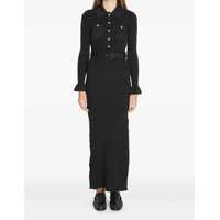 Rochii elegante Ribbed Maxi Dress Femei