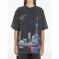 Tricouri T-Shirt With Rhinestones Femei