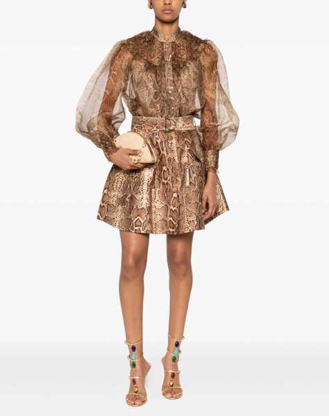 Bluze ZIMMERMANN Hypnotic Smocked Blouse BEIGE Femei (BM 18748381) 2