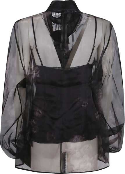 Bluze ZIMMERMANN Hypnotic Pussybow Blouse BLACK Femei (BM 18748393) 3