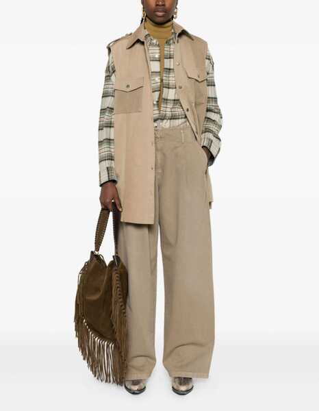 Pantaloni casual Golden Goose Cotton Pants GREEN Femei (BM 18748402) 2